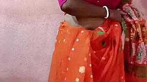 Saree Wearing Indian Woman Posed