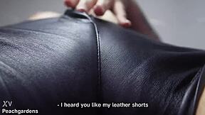 Blonde with big tits dominates your face