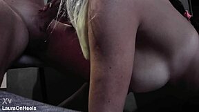 Big Tits Milf Blowjob With Blonde Pigtails And Cum In Mouth