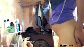 The bride gets anal creampie and dirty talk in homemade fun