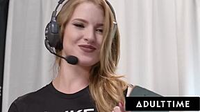 Busty Lesbians Octavia Red In Full Scene - So Hot!