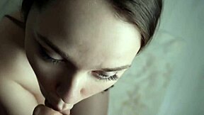 Quick Blowjob to Stepbrother While Girlfriend Showers! So Risky!