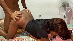 Man fucks his stepdaughter's girlfriend while she's alone at home