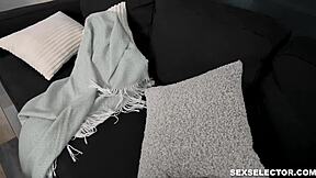 Nosy stepsister Sawyer Cassidy catches cheating in sex selector game