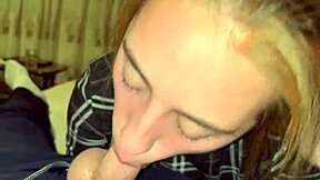 Quick messy facefuck with choking and gagging