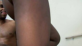 Oiled ass black girl gets creampie from bbc