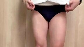 Tennis club girl's skort and bloomers for anal teasing!