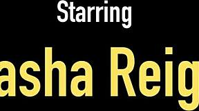 Tasha Reign Fingers Both Holes In Bubble Bath