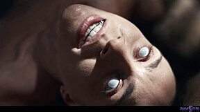 josephine jackson gets wet with pussy slime in solo masturbation