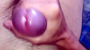 Very drooling head hot convulsive masturbation