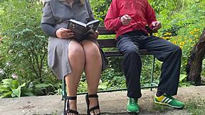 my stepmother helps me study literature with her big ass flashing