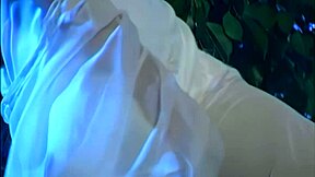 a night encounter with a lonely beautiful nymph in the mysterious garden