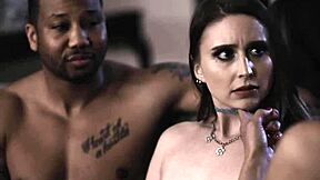 interracial couple hangs out with babysitter in casual group setting