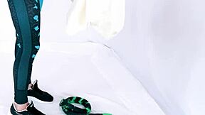 Intriguing Anal Insertion With My Deepest Toys In Leggings At The Gym