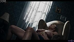 josephine jackson gets wet with pussy slime in solo masturbation