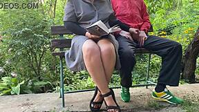 my stepmother helps me study literature with her big ass flashing