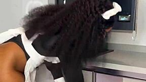 Ebony Maid Caught Riding Boss