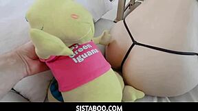 Allie Addison gets fucked to orgasm by stepbrother in video game POV session