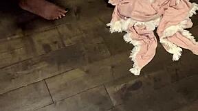 This messy anal fuck is happening in the living room.