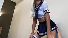 Cute Student Feeds Her Classmate With Her Pussy In Domination Scene