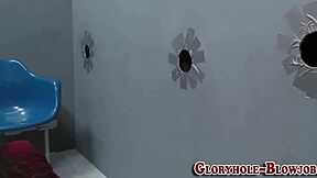 Teen Sucking Black Monster Cock In Gloryhole For Facial Cumshot