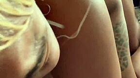 Blonde Sucks Big Black Cock