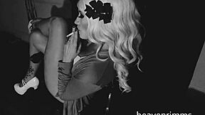 beautiful blonde babe dancing compilation in heels