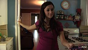 brunette helps busty redhead with car breakdown fun