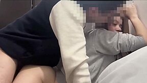 Skinny girl passionately rides bare cock!