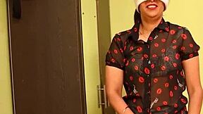 big ass indian milf bhabhi moans during rough fucking and creampie