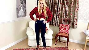 Lucy gresty in her skintight jeans