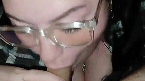 slut teases big cock with mouth and pussy while husband away, creampie finish