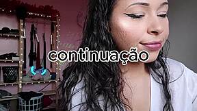 morena gostosa guides my jerk off in lingerie, so beautiful