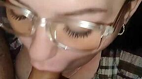 slut teases big cock with mouth and pussy while husband away, creampie finish