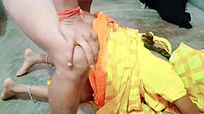 Desi bhabhi's forbidden pussy licking to her devar bangali.