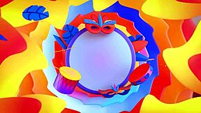 Amy Ava's big boobs covered in beads during bold orgy cum swapping action