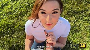 Hunt4K Cuck Watches Girlfriend Ride Old Man In Outdoor POV Pound