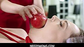 Needymoms - Stepdaughter Aften Opal Strokes My Cock To Keep A Secret!