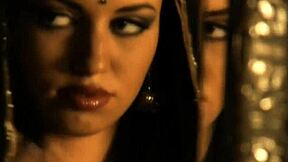 Seductive Brunette Babe Unveils Glamorous Striptease in Erotic Dance