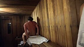 Dick Flash Public Sauna With Naked Milf She Helps Me