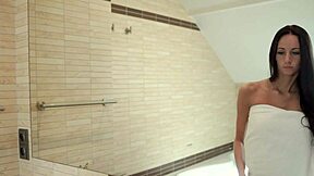 Brunette Eveline In Bathroom Love See This Brownhair Babe Fingering Pussy