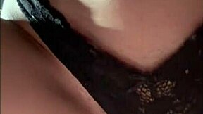 beautiful curvy woman enjoys homemade photoshoot