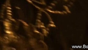 Seductive Brunette Babe Unveils Glamorous Striptease in Erotic Dance