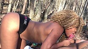 Don Whoe and Nina Rivera Have Erotic Fun Outside in the Woods