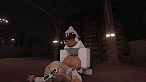 Blonde bombshell takes huge cock deep