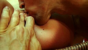 blonde secretary in action