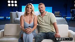 Wifey Cock Hungry Blonde Hotwife Sadie Rose Gets Creampied in Front of Hubby