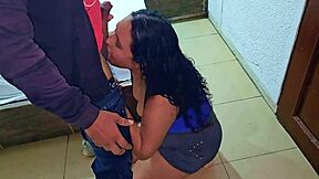 Fucking with the Bill Collector My Cuckold Husband Didnt Leave Me Any Money I Pay the Fee by Getting Fucked by the Guy I Suck His Cock and We Fuck Me in My Family Bed Milf Hotwife Latina