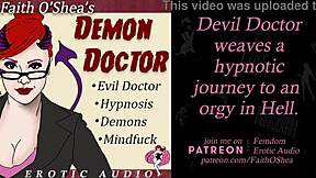 patient embarks on hypnosis journey to hell guided by demon doctor and evil therapist clip