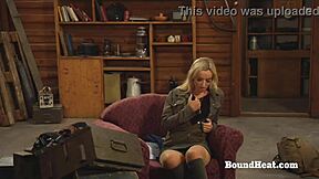 Naughty Lesbian Slaves Masturbating Together and Showing Perfect Pussies